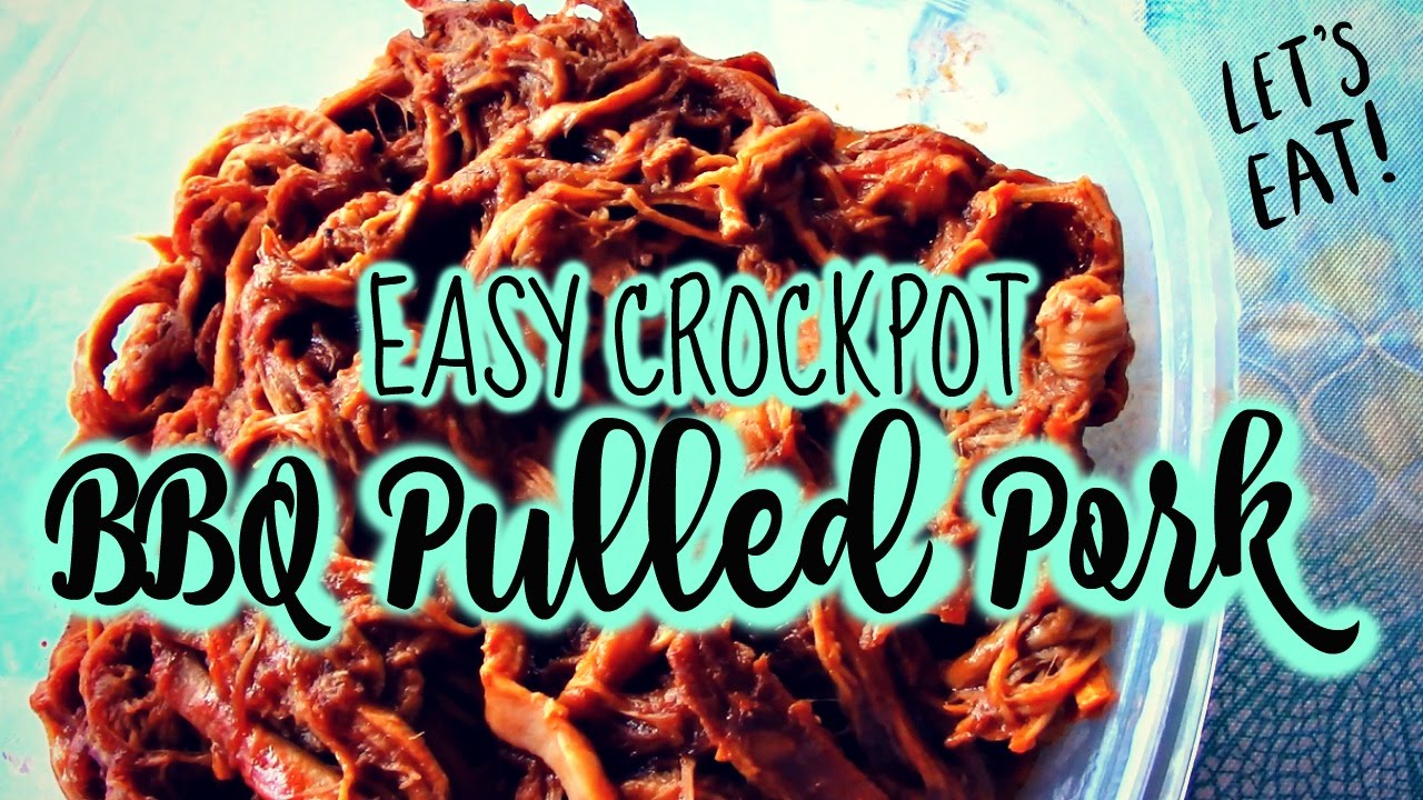 2 INGREDIENT BBQ PULLED PORK EASY CROCK POT RECIPE! YouTube
