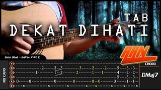 RAN - Dekat di Hati - Fingerstyle + TAB & CHORD Tutorial (TAB Untuk Belajar) chords