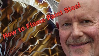 How to flame paint metal with a propane burner.