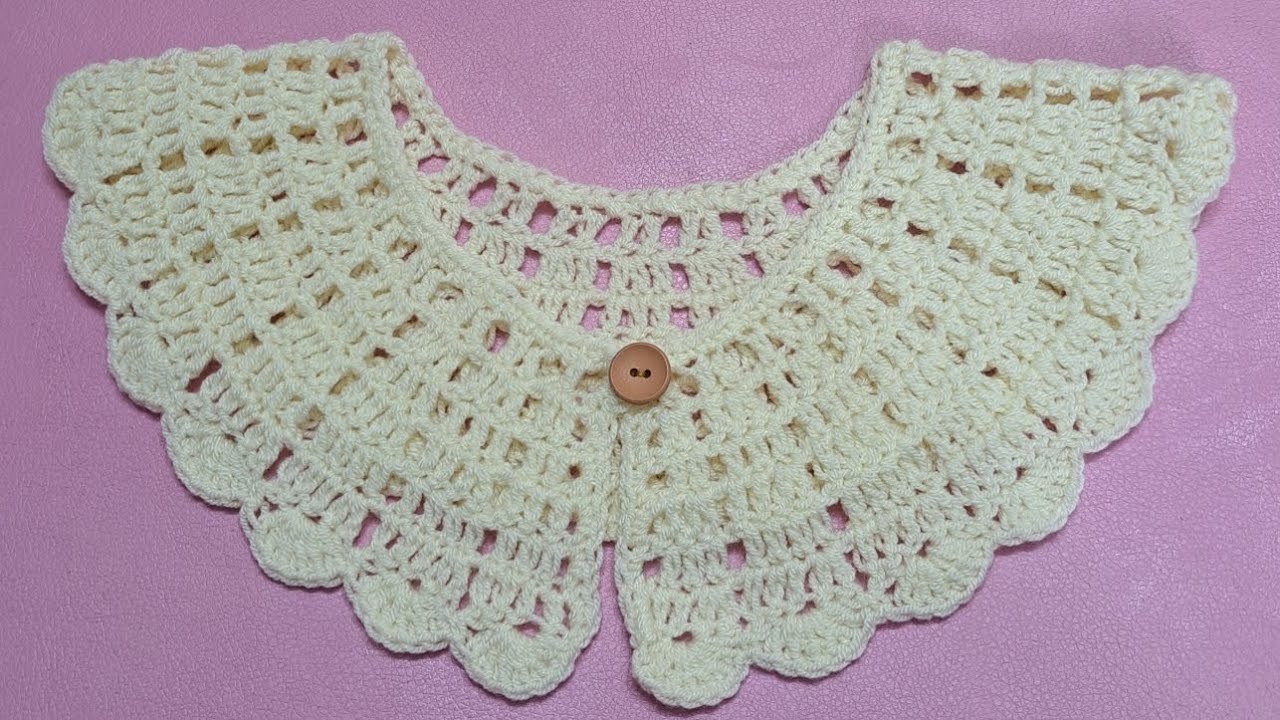 Crochet collar 5.               یقه قلاببافی ۵.