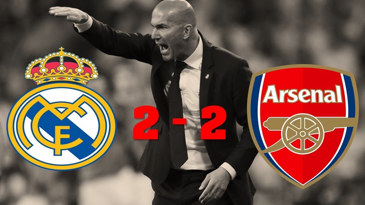 Real Madrid 2 - Arsenal 2, The goals - YouTube