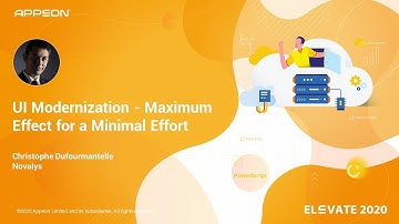 UI Modernization - Maximum Effect for a Minimal Effort