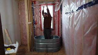 Building an Off-Grid Bathroom From Scratch | Plumbing, Framing &amp; Layout (Part 1)