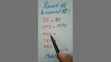 Rounding numbers to nearest 10#MathMarrow#Math shorts#Rounding different numbers to ten