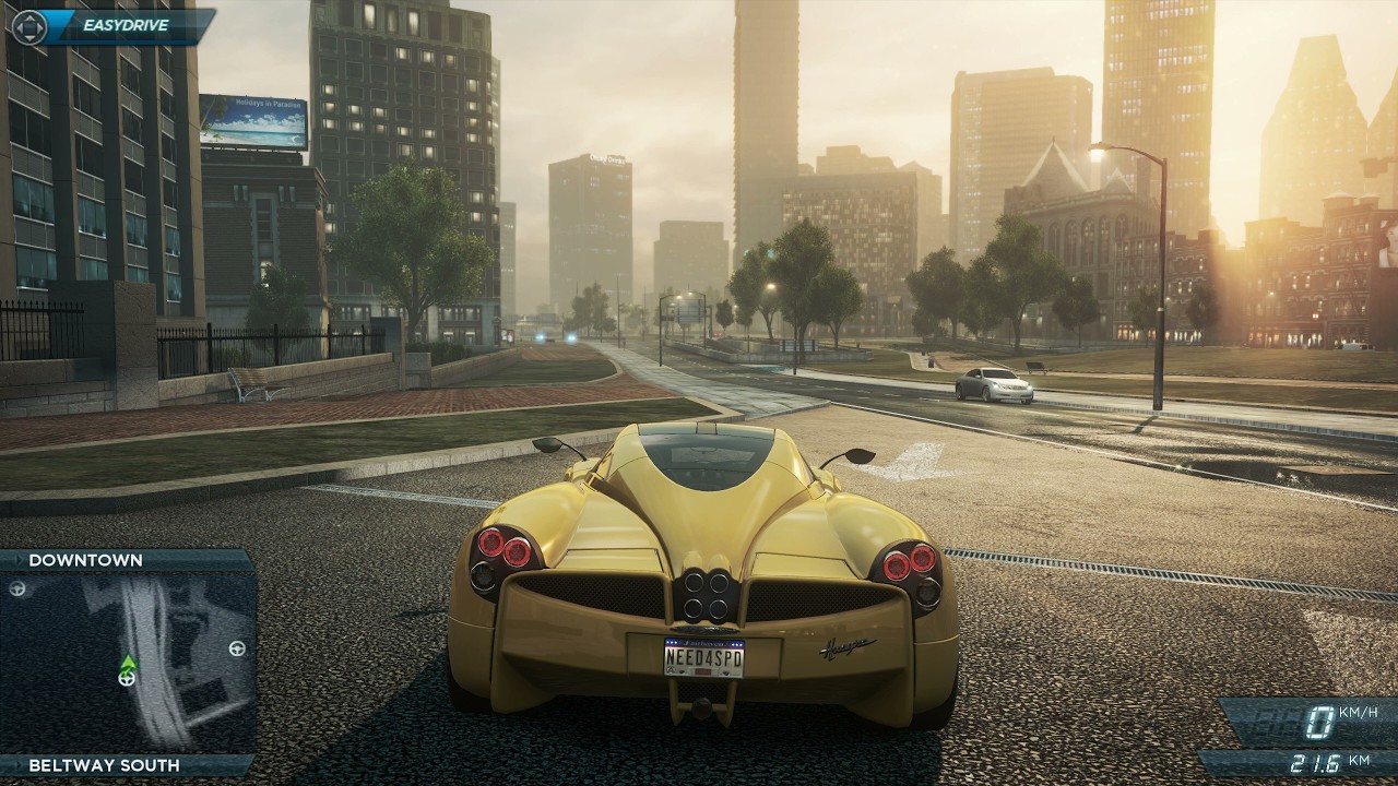 Need for Speed™ Most Wanted - Driving The Yellow Pagani Huayra For Racing And Drifting.