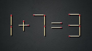 Turn the wrong equation into correct | Matchstick Puzzle 1+7=3