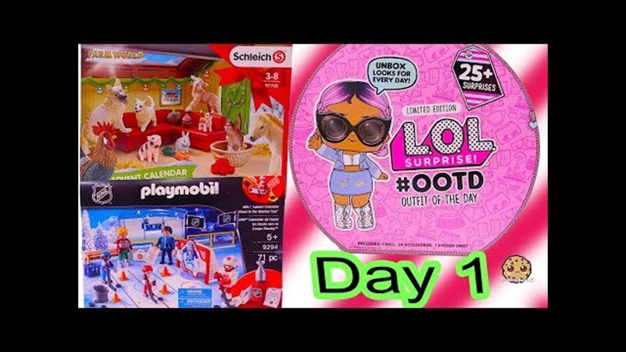Day 1 ! LOL Surprise Playmobil Schleich Animals Christmas Advent