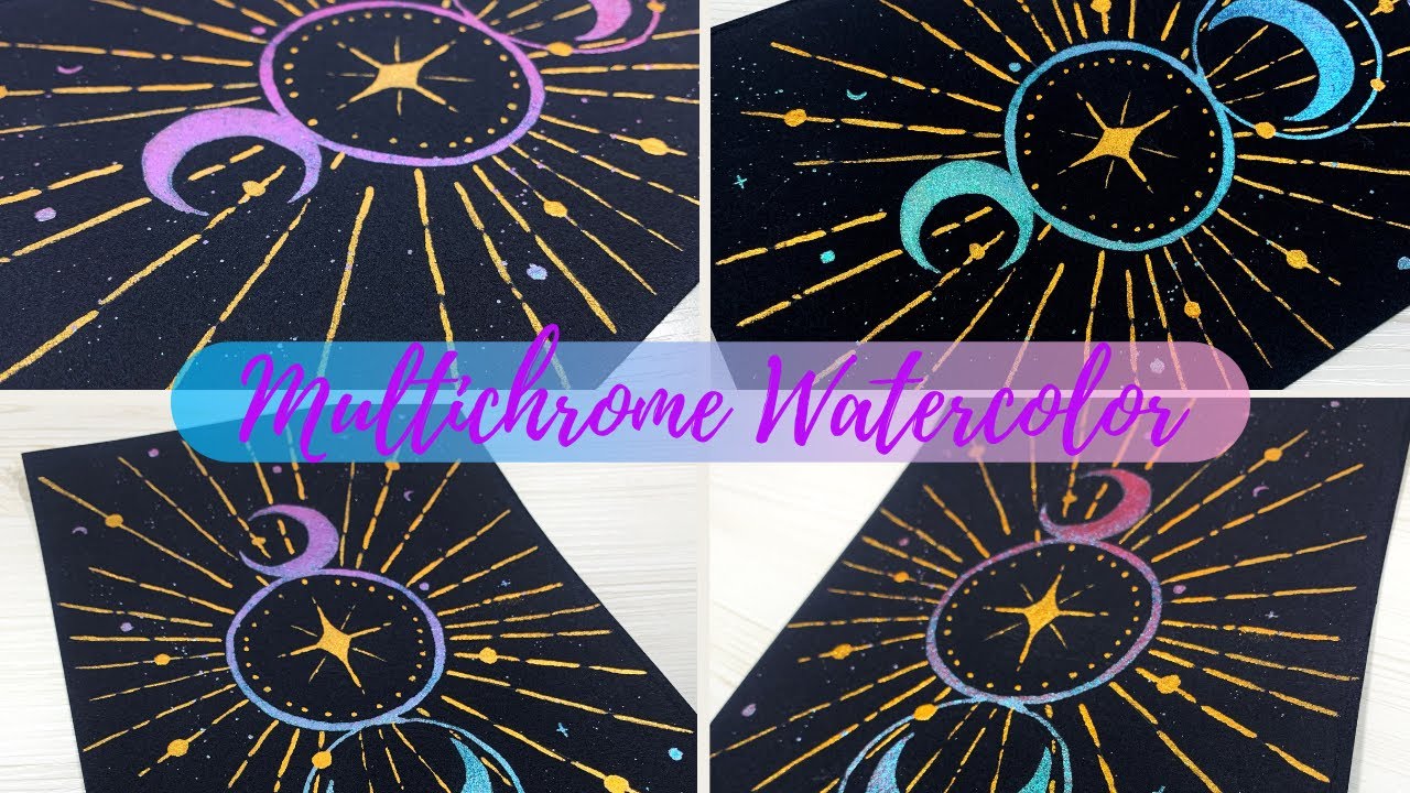 Celestial Painting using Multichrome Watercolor 