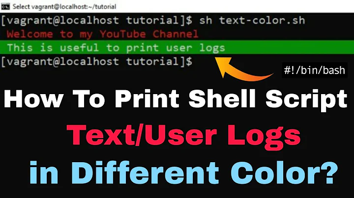 How To Set a Text Color in a Shell Script? | How to change the output color of echo in Linux?