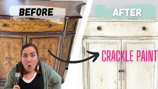 How to Crackle Chalk Paint - Old World Finish - French Country Style