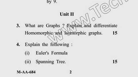 2017 MCA 1st Sem Discrete Mathematics Question Paper