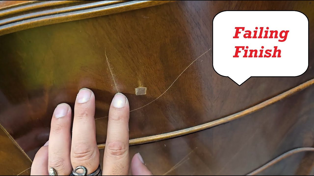 Restoration Of A Vintage Mahogany Dresser