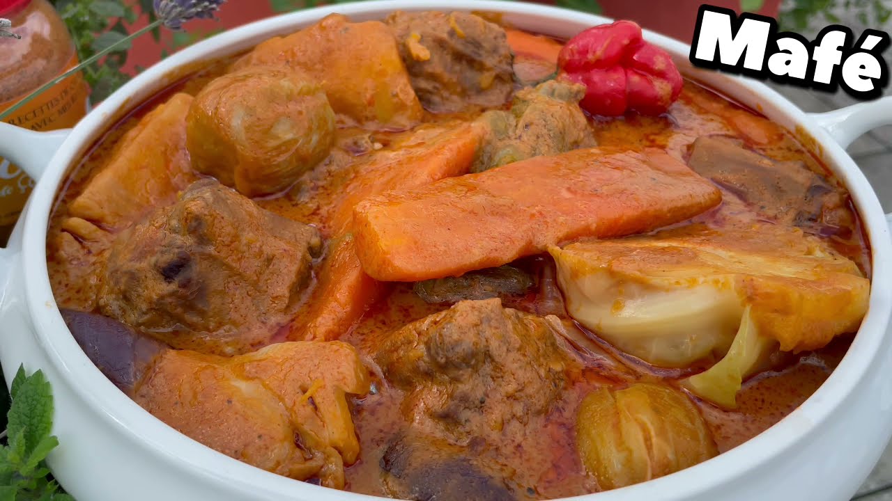 Sauce arachide aux légumes façon mafé