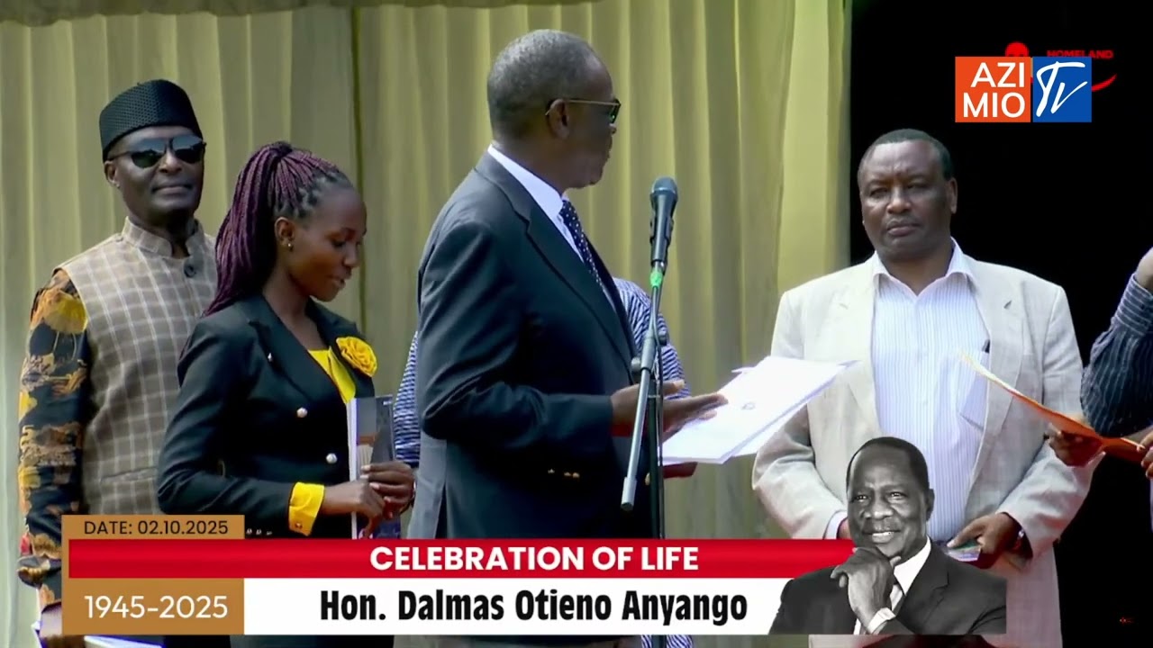 Confusion as Evans Kidero Reads Uhuru Kenyatta’s Condolence Message at Dalmas Otieno’s Burial