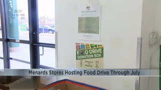 Menards to serve as drop site for local food pantries through June, July
