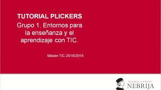 Tutorial Plickers Grupo 1
