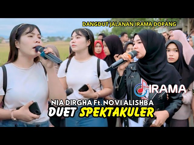 Duet Spektakuler Dua Artis Musik Jalanan Nia Dirgha Feat Novi Alishba Bersama Irama Dopang class=