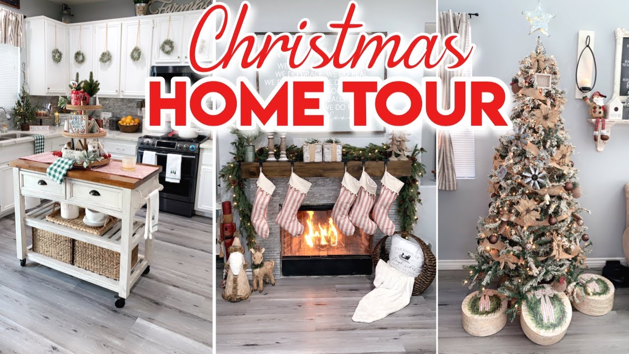 CHRISTMAS HOME TOUR 2020 | FARMHOUSE CHRISTMAS DECOR | CHRISTMAS HOUSE ...