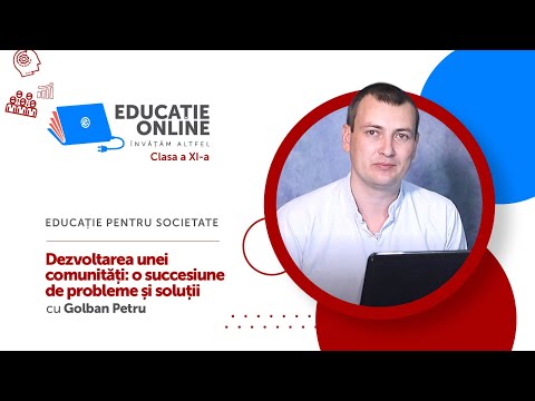 Educație pentru societate, Clasa a XI-a, Dezvoltarea unei comunități: o succesiune...