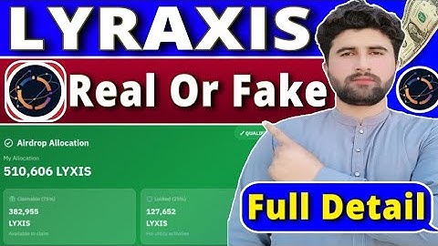 Lyraxis Mining Real Or Fake? | Lyraxis Token Listing Price? | Lyraxis Claiming Fees? | Rizwan Baloch