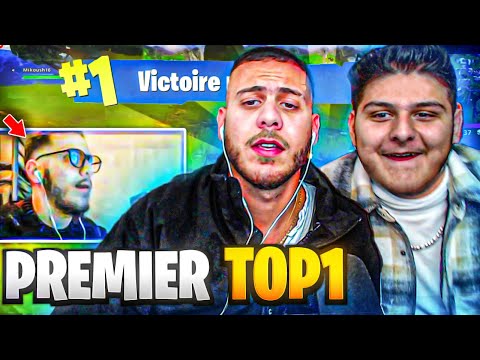 JE REAGIS A MON PREMIER TOP 1 SUR FORTNITE BATTLE ROYALE !!!