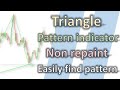 Triangle Pattern Indicator Non Repaint [Easily Find The Pattern]