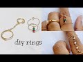 diy rings/How to make simple and beautiful finger rings/making stackable rings easy way/wire rings
