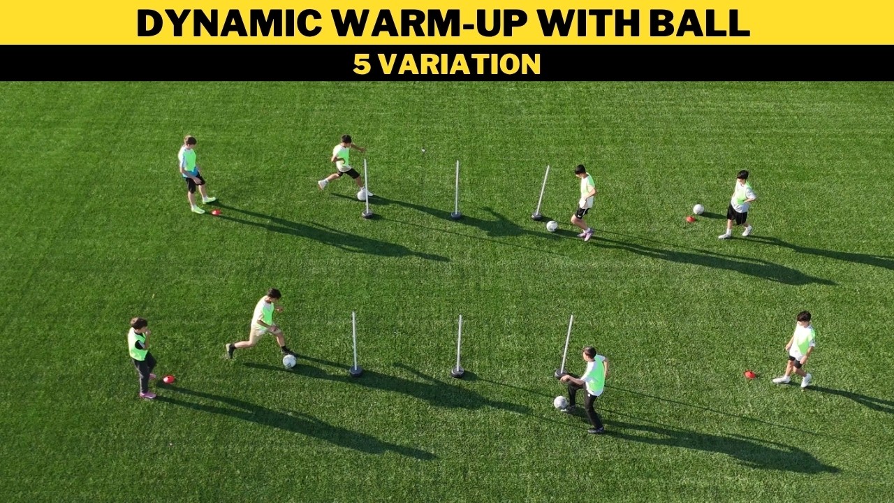 Динамическая Разминка с Мячом | 5 Вариантов | Футбольная Тренировка