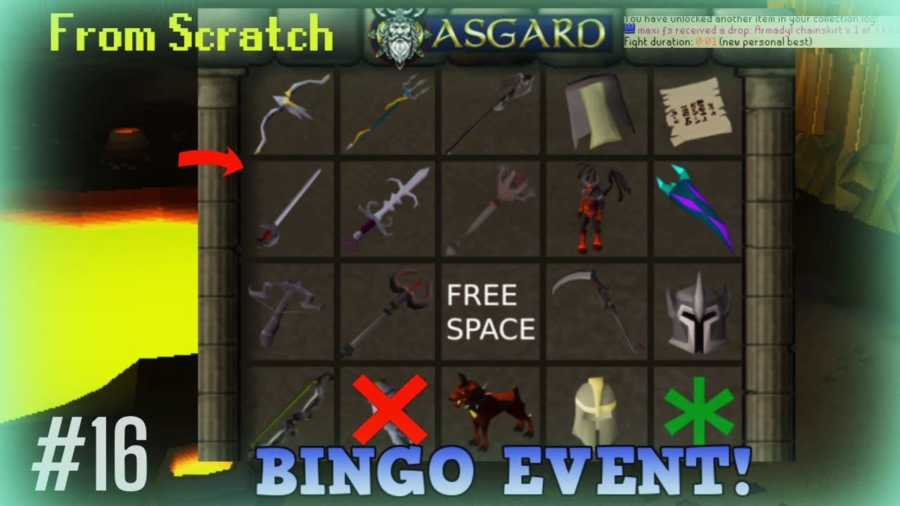 Starting the Bingo Event | From Scratch #16 | Huge Giveaway | ASGARD RSPS
