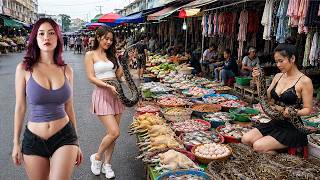 Best Cambodia Food Market 2026 🇰🇭 | Snake, Fish, Eel, Meat, Fruits at Toul Tom Poung Market