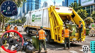 US Garbage Trash Truck Realistic Simulator 3D Indian City Road Garbage Dumper 2026 Android Gameplay screenshot 3