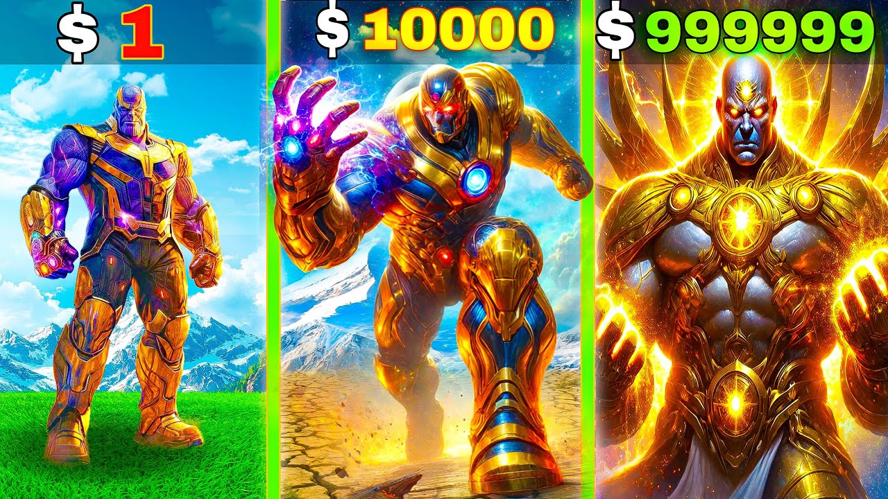 Upgrading Level 1 THANOS to Level 1,000,000,000 THANOS In GTA 5