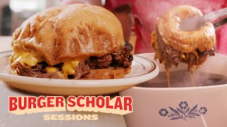 How to Cook a Double-Dipped Roast Beef Burger with George Motz | Burger Scholar Sessions