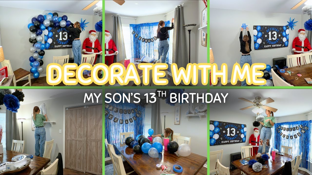 УКРАШАЙТЕ ВМЕСТЕ СО МНОЙ | 13-й день рождения моего сына | Дом с Трейси