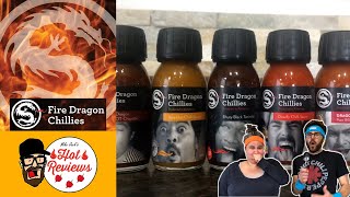 FIRE DRAGON CHILLIES HOT SAUCE! DRAGON'S FURY INSANE CHILLI SAUCE! BHUTY BLACK TANIWHA! Hot Reviews!