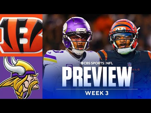 NFL Week 3 Game Preview & Predictions: Bengals at Vikings | Ja'Marr Chase vs Justin Jefferson