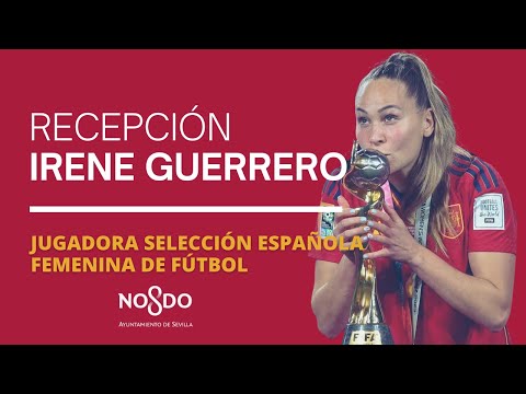 Acto institucional con Irene Guerrero, campeona del mundo de fútbol 2023