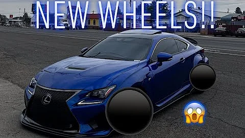 NEW WHEELS ON MY LEXUS RCF!