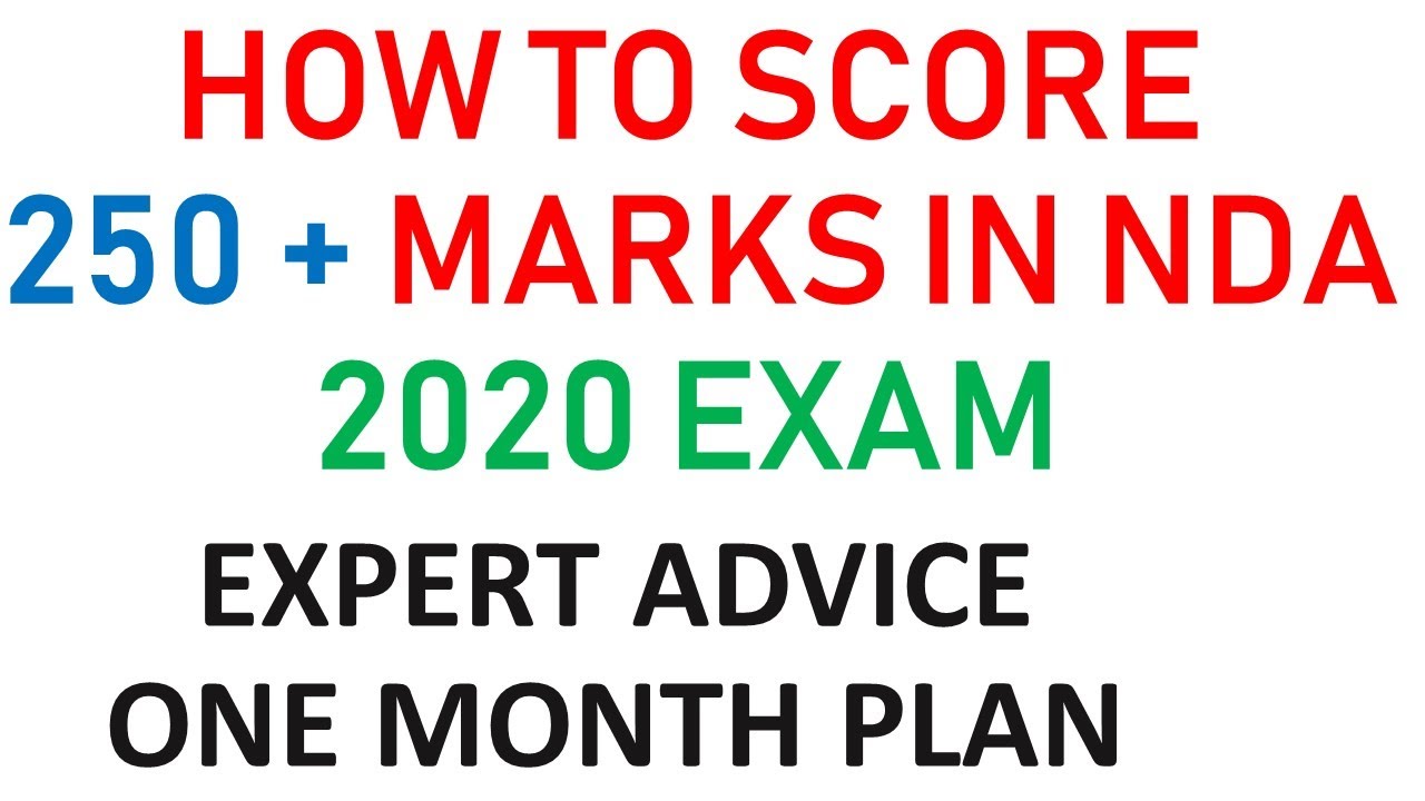HOW TO SCORE 250+ MARKS IN MATHS | NDA 2020 EXAM STRATEGY | 1 MONTH PLANE  NDA 2020