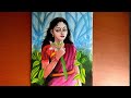 Beautiful girl painting||StarMar Creative Art||