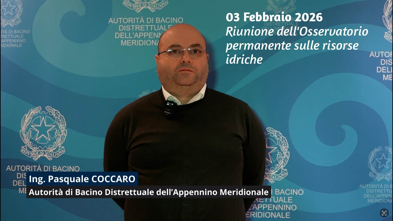 ing. Pasquale Coccaro all’Osservatorio Permanente