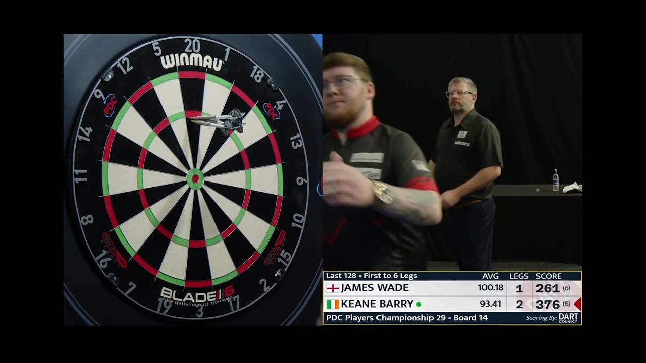 105 AVERAGE | James Wade vs Keane Barry | Players Championship 29 2025 🎯