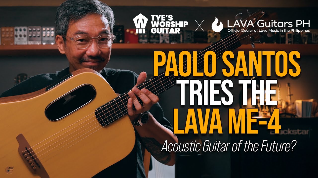 Паоло Сантос пробует LAVA ME-4 — акустическую гитару будущего?!