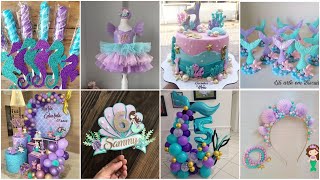 Mermaid birthday theme decorations ideas || Mermaid birthday theme