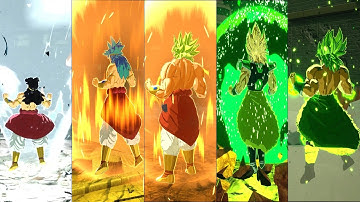 Dragon Ball Sparking Zero   All Broly Transformations & Ultimate Attacks 4K 60fps