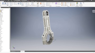 Inventor 2019 - Tutorial  4: 3D Modelling a Connecting Rod Part 2