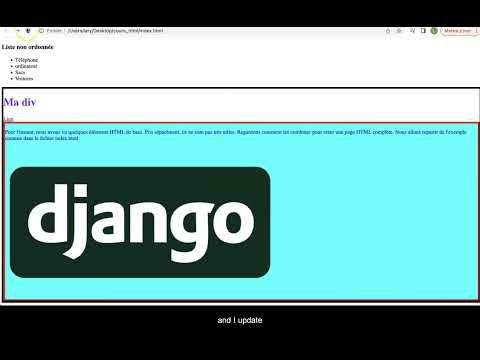 Django - Formation 2.6 : Créez Facilement des Tableaux HTML [Débutant]