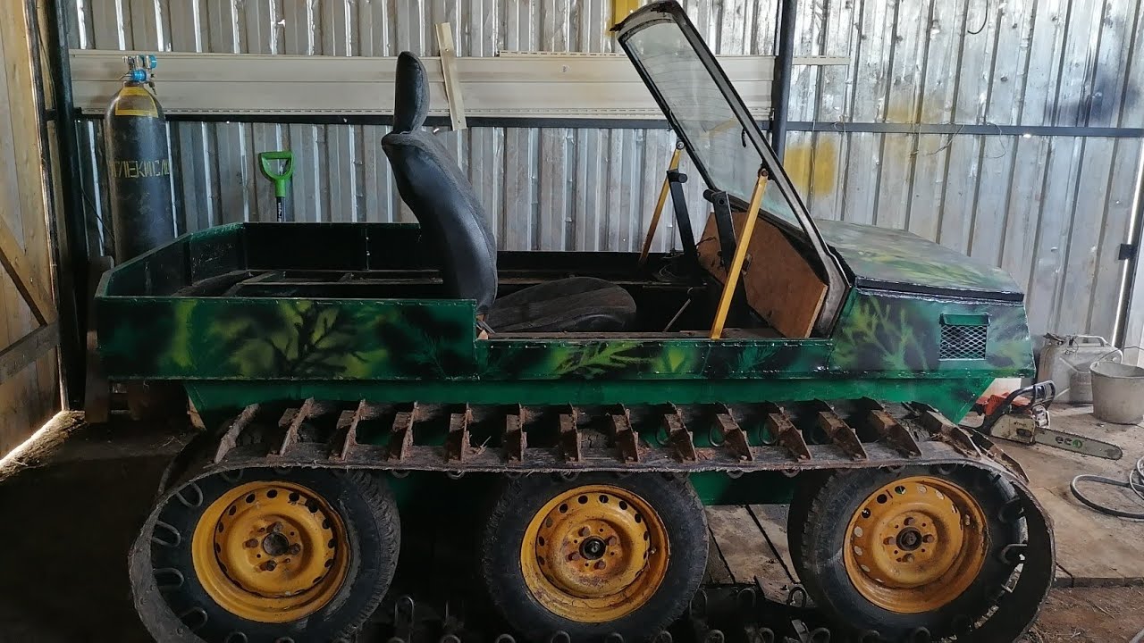 Самодельный вездеход. Короткий ролик "Как создавался". - YouTube