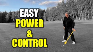 Easy power & control - Be brilliant half way to the ball
