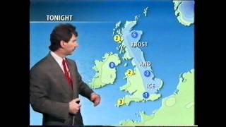 BBC Weather 22nd December 1993 John Kettley